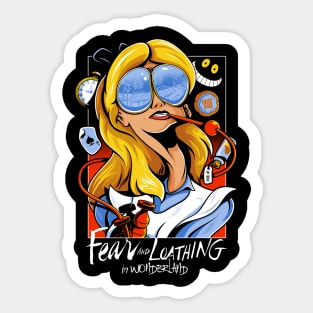 Fear and Loathing in Wonderland Sticker